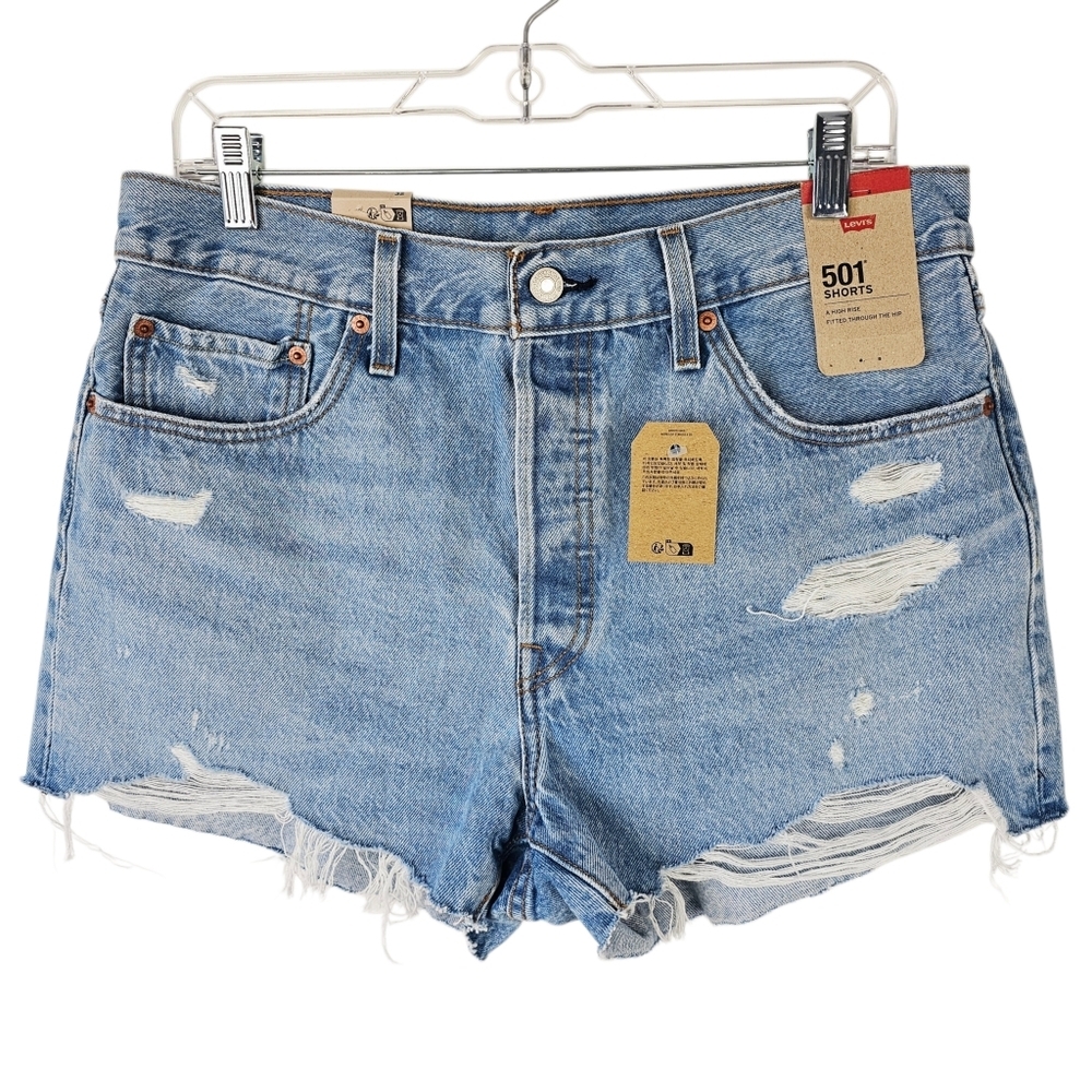 Levi's 501 Original Jean Shorts #563270213 Button Fly NWT - Picture 3 of 11
